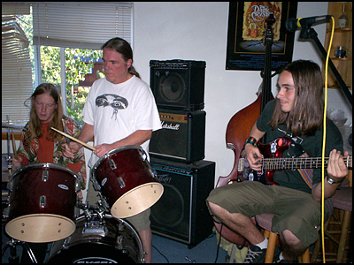 Shane, Dustin, and Dad in Truckkee - 2007